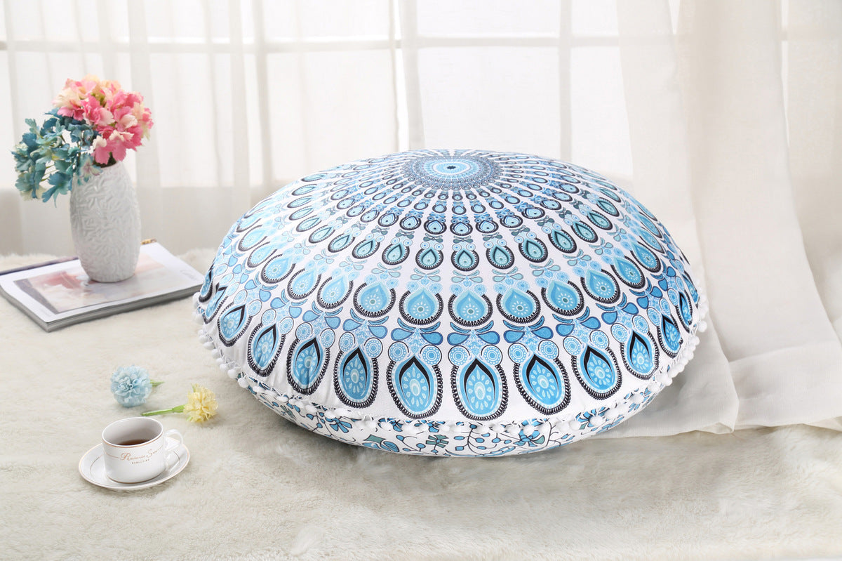 Bohemian Retreat: Mandala Floor Ottomans