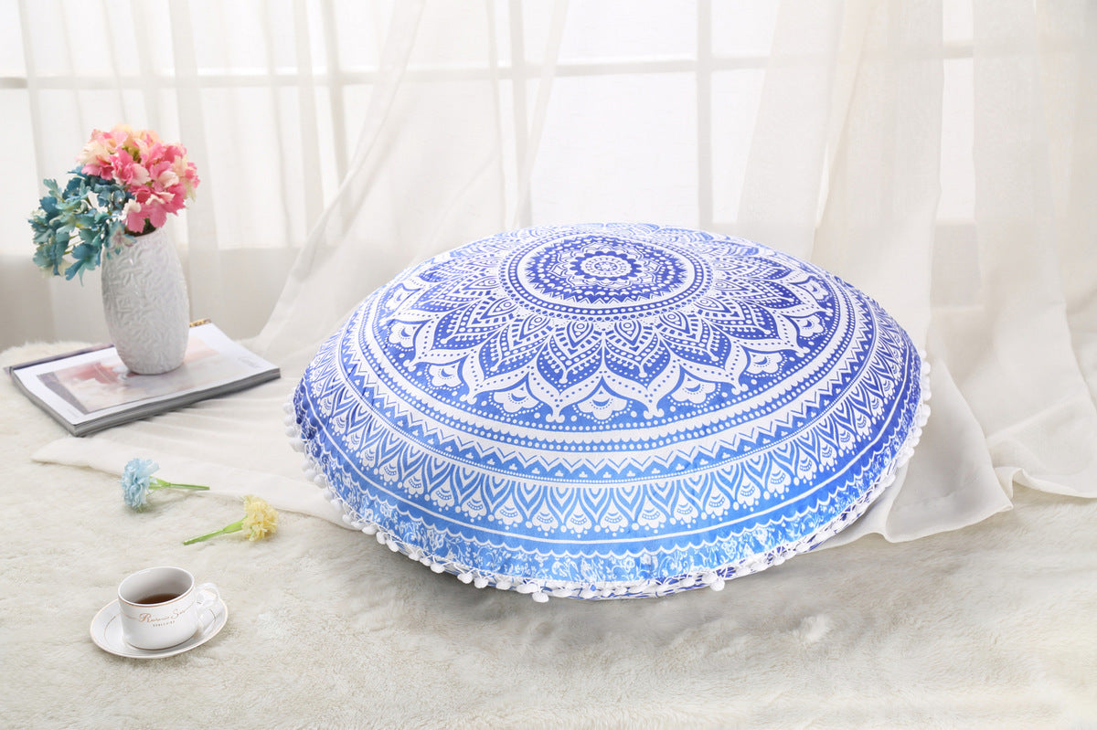 Bohemian Retreat: Mandala Floor Ottomans