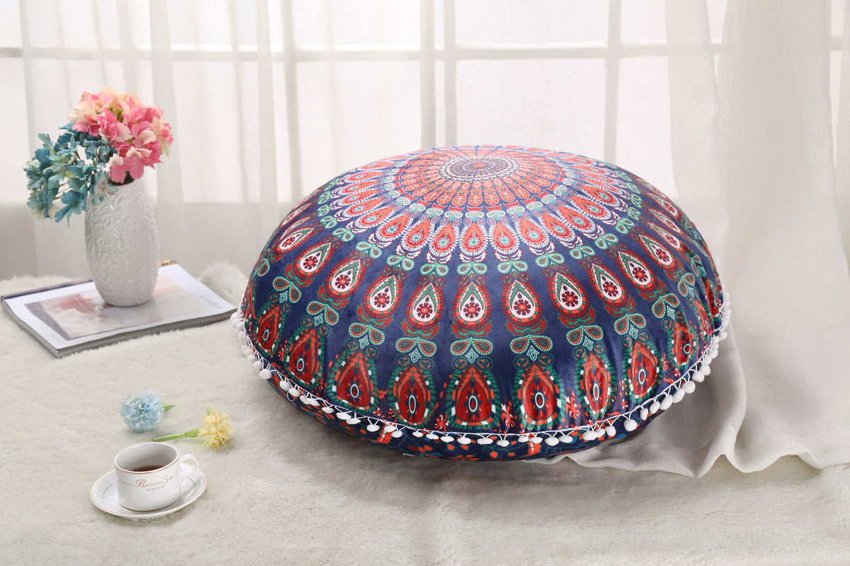 Bohemian Retreat: Mandala Floor Ottomans