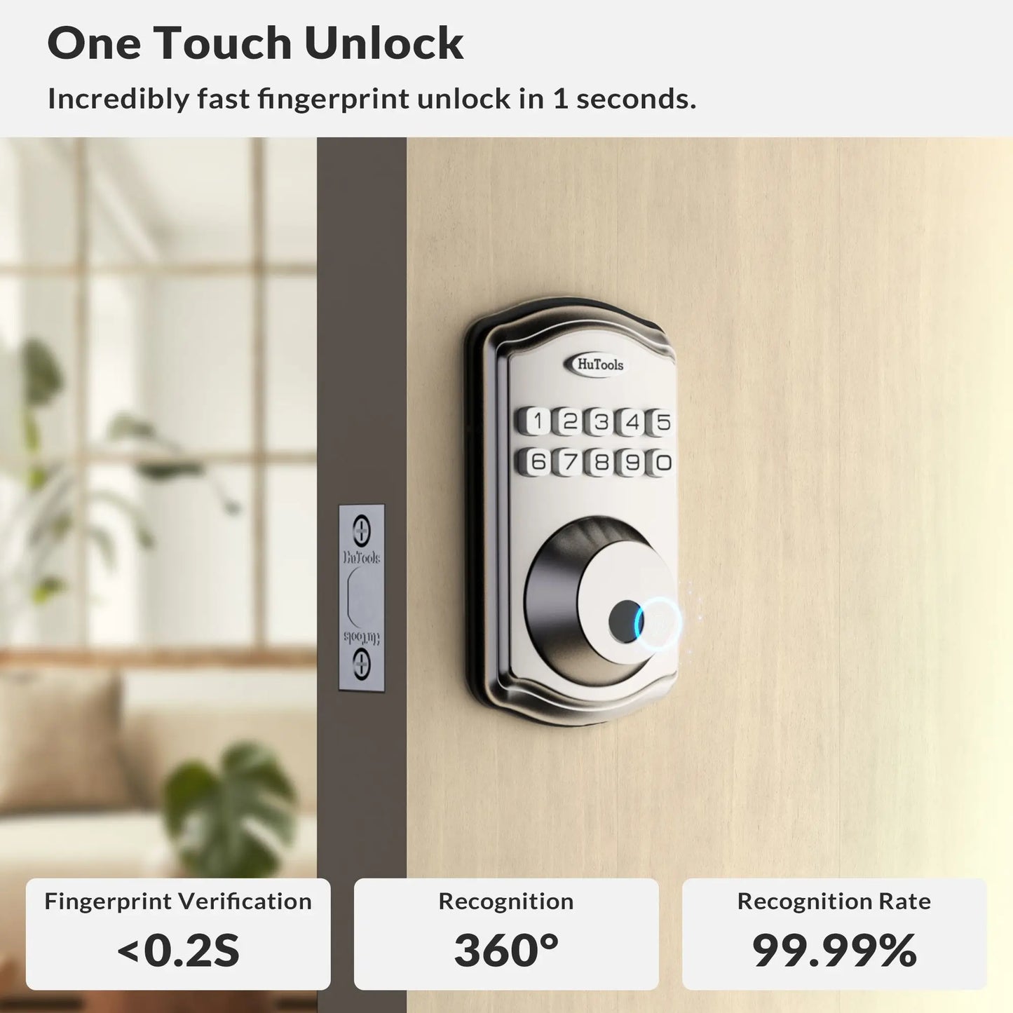 Secure Access to Your Apartment: Get a Smart Keypad Door Lock with Fingerprint Entry!
