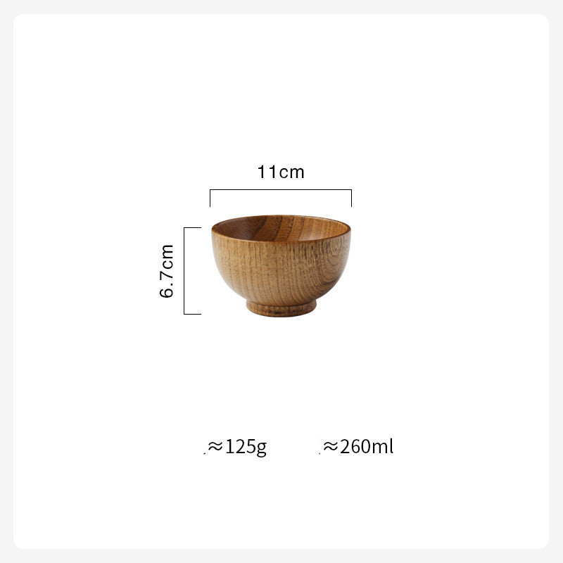 Elegant Simplicity: Japanese Style Wooden Bowl