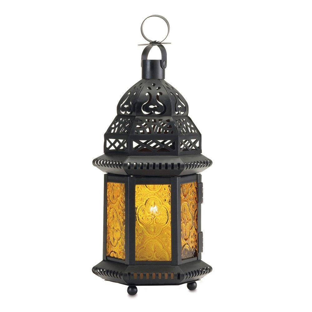 Elegant Glow: Marrakesh style Metal Candle Holder