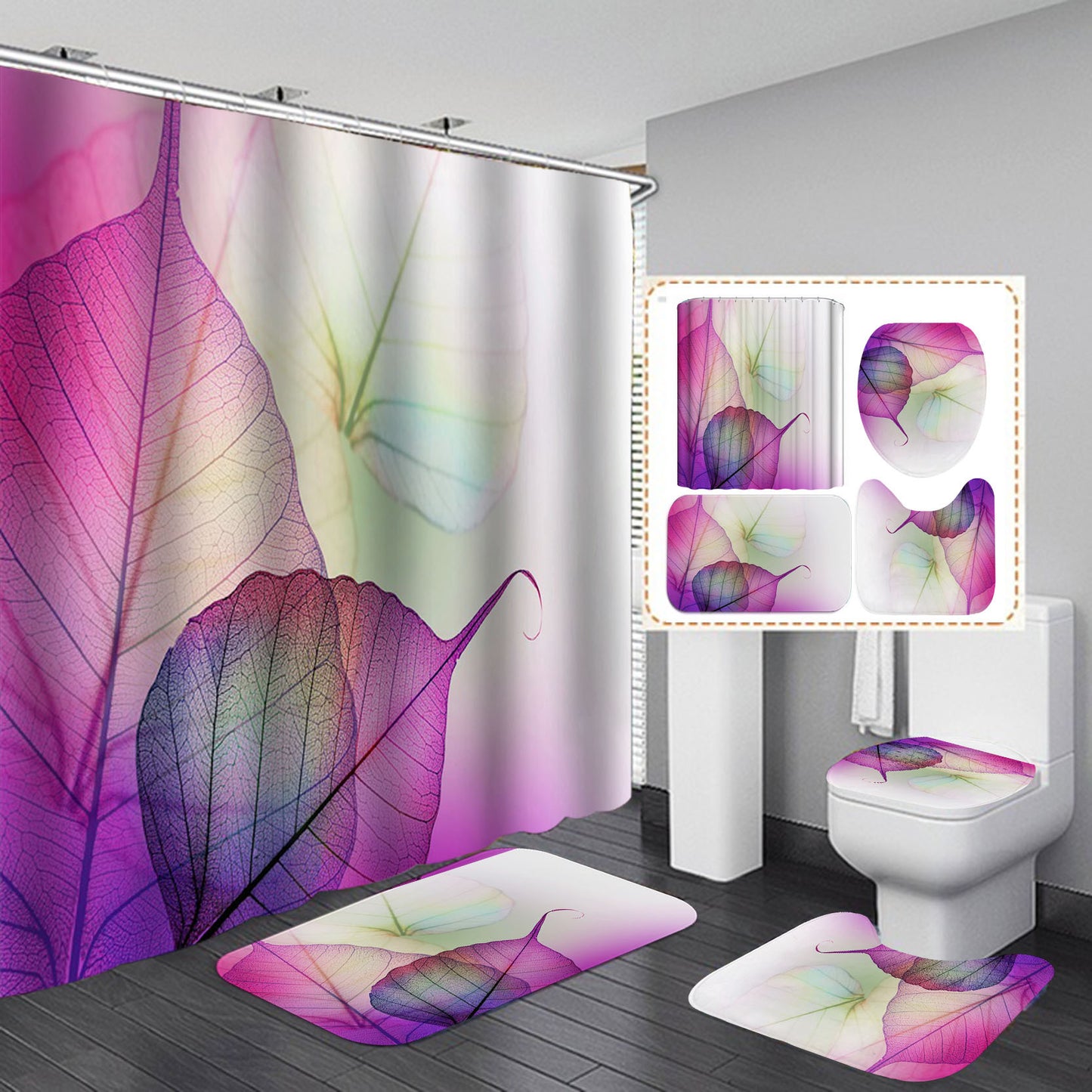 Like Modern Flair?  Try Our 3D Geometric Shower Curtain & Bath Mat Set