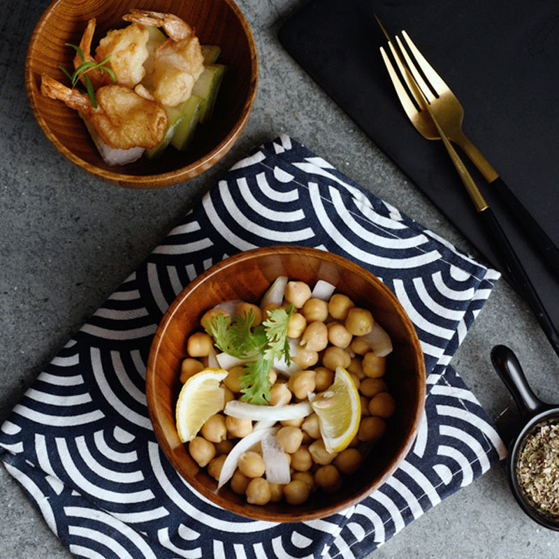 Elegant Simplicity: Japanese Style Wooden Bowl