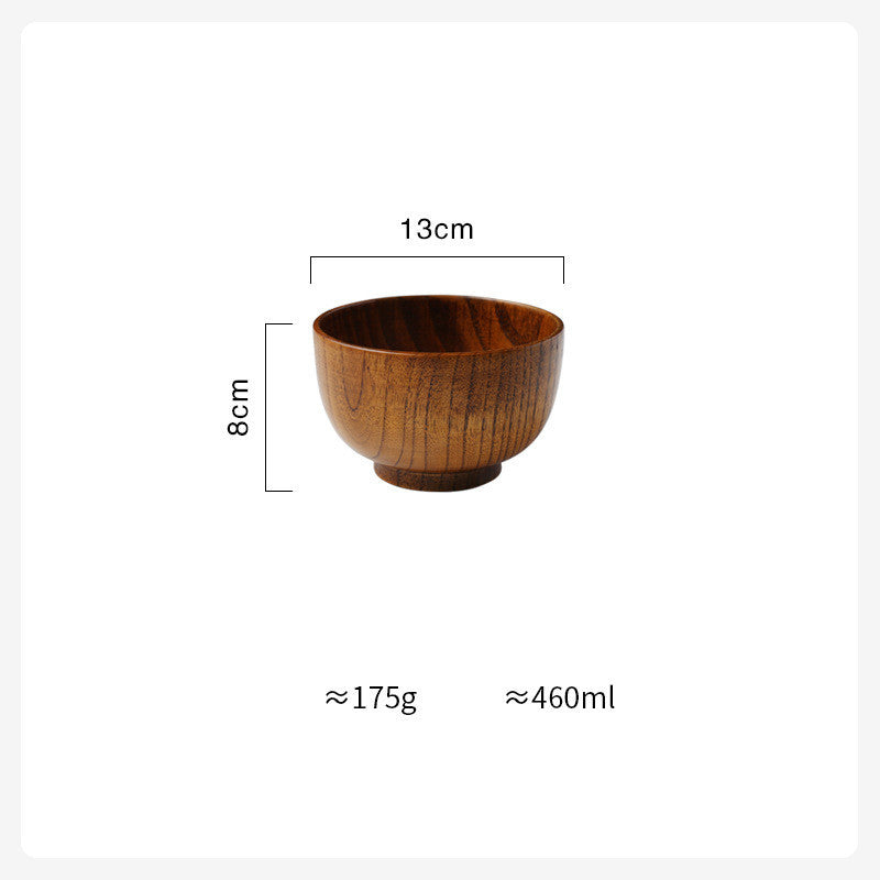 Elegant Simplicity: Japanese Style Wooden Bowl