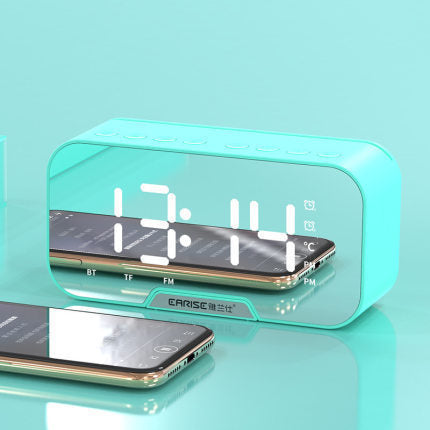 Sync Your Sound: Wireless Bluetooth Speaker with Alarm Clock