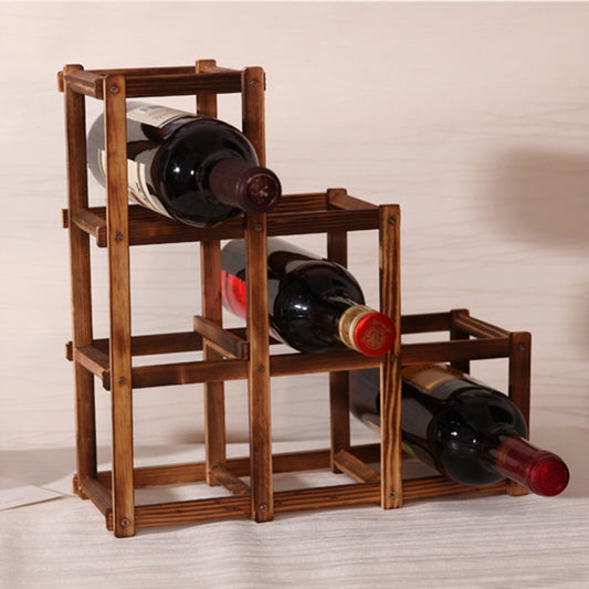 Elegant Simplicity: Folding Solid Wood Wine Rack