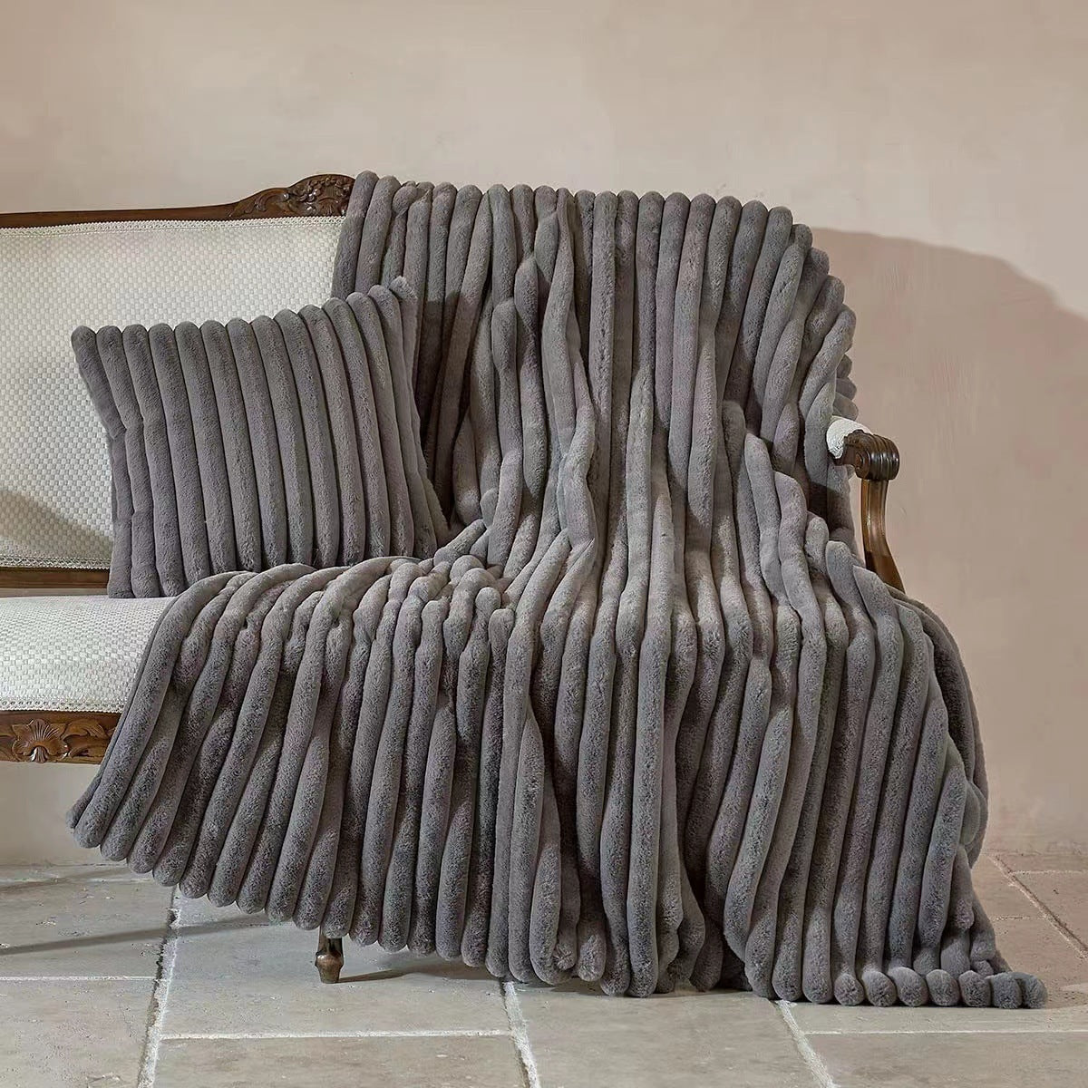 Decadent Warmth: Balcony Blanket Co - Faux Fur Blanket!