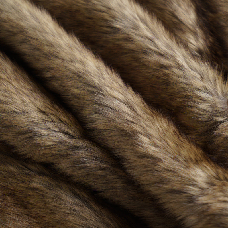 Decadent Comfort: Dark Sable Faux Fur Blanket