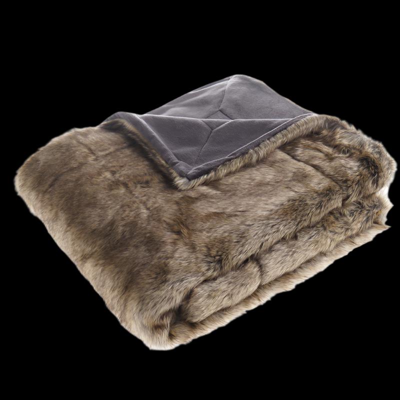 Decadent Comfort: Dark Sable Faux Fur Blanket