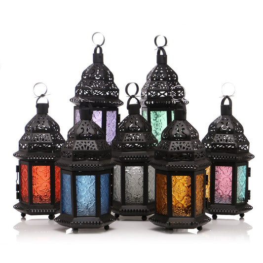 Elegant Glow: Marrakesh style Metal Candle Holder