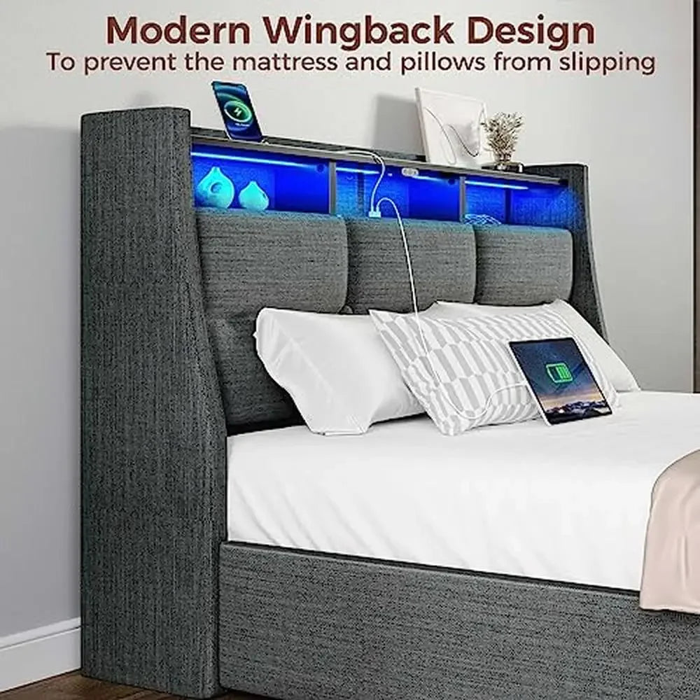 Want a Twin Smart Storage Bed? Get this Twin LED Bed LED Light Bed Frame.