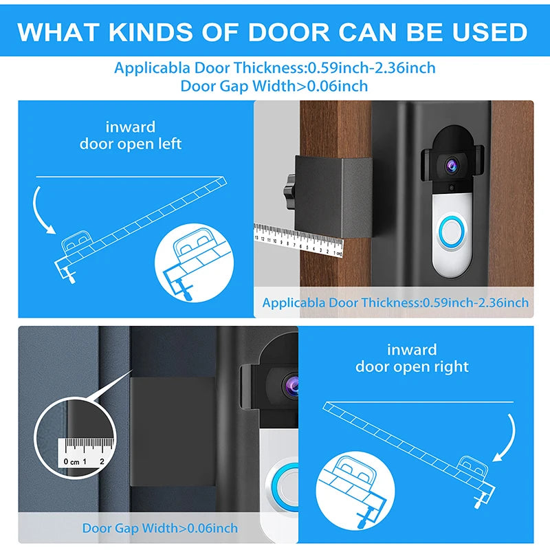 Secure Mount: Anti-Theft Video Doorbell Holder (For Use With Our Doorbell System)