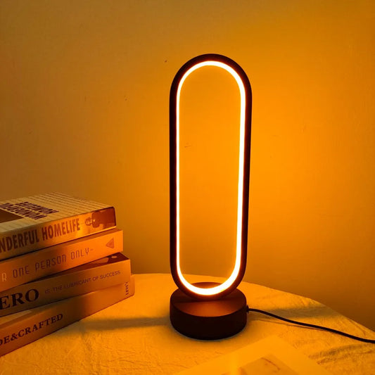 Modern Glow: Three-Color Dimming LED Ring Lamp