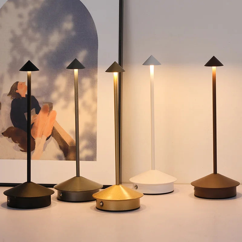 Chic Illumination: Rechargeable Touch LED Table Lamp