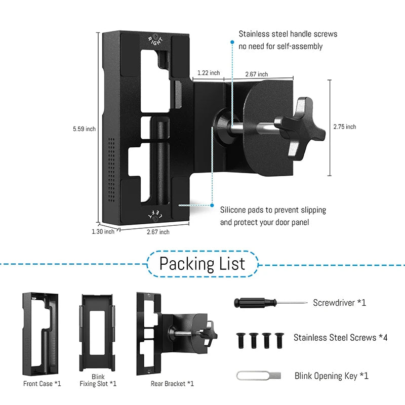 Secure Mount: Anti-Theft Video Doorbell Holder (For Use With Our Doorbell System)