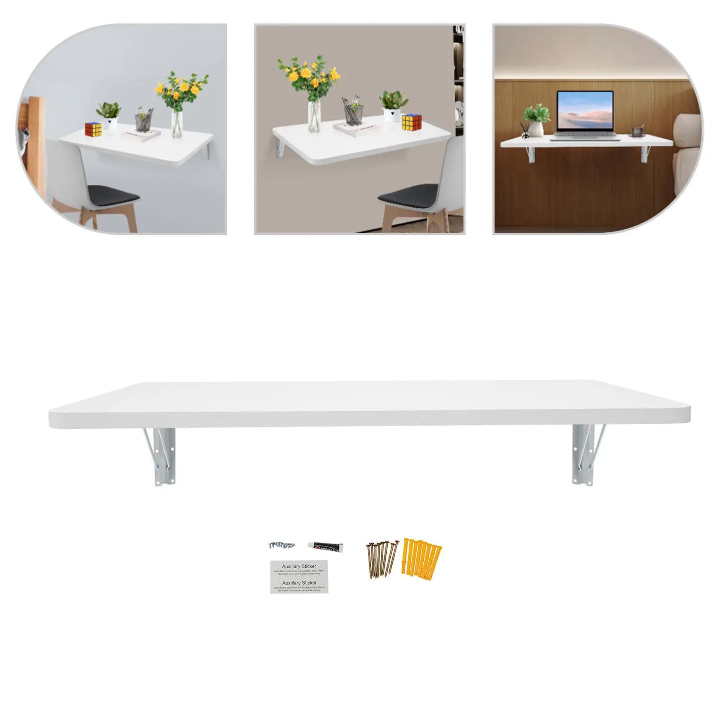 Space-Efficient: Wall-Mounted Foldable Desk